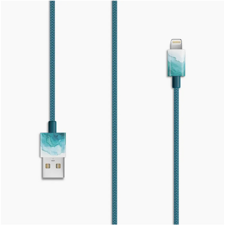 Кабель Le Cord USB на Lightning 1.2 м, Aqurells Aqua, изображение 2