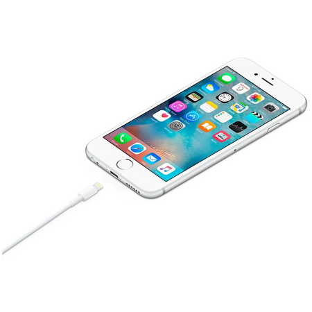 Кабель Apple USB (M)- Lightning (M), 1 м, белый OEM, изображение 5