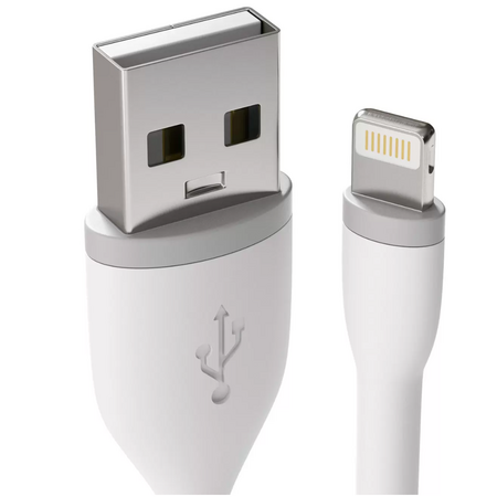 Кабель Satechi, Lightning на USB, Flexible, 0.15м, Белый, изображение 2