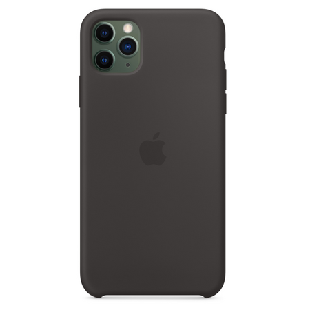 Чехол Apple для iPhone 11 Pro Max, Silicone Case, Black (оригинал), изображение 3