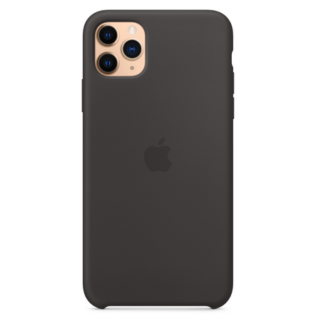 Чехол Apple для iPhone 11 Pro Max, Silicone Case, Black (оригинал), изображение 4