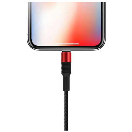 Кабель lightning Borofone BX21 Outstanding, Black Red, изображение 3