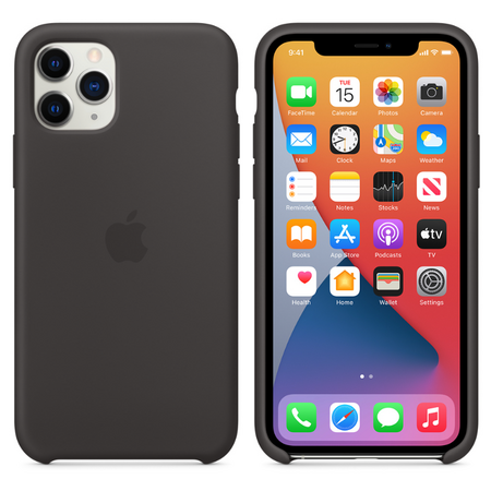 Чехол Apple для iPhone 11 Pro Silicone Case Black (оригинал), изображение 5