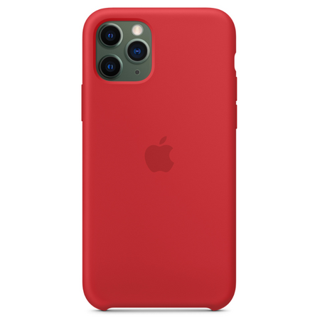 Чехол Apple для iPhone 11 Pro Silicone Case (PRODUCT)RED (оригинал), изображение 3