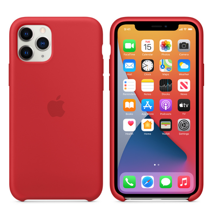 Чехол Apple для iPhone 11 Pro Silicone Case (PRODUCT)RED (оригинал), изображение 6