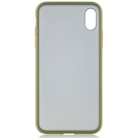 Чехол для iPhone XR Brosco STTPU Зелено-оранжевый, изображение 2