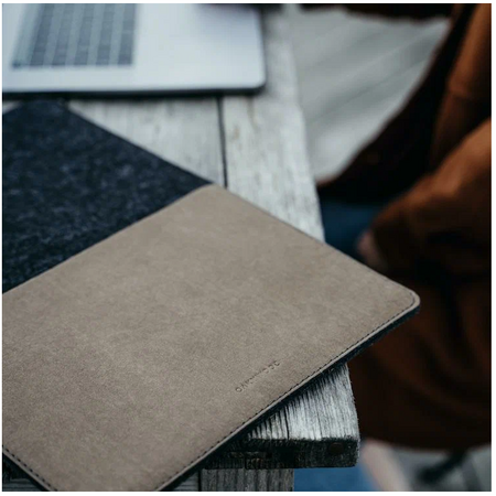 Чехол Oakywood Felt & Washpapa Sleeve для MacBook Pro 13" Антрацит, изображение 3