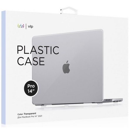 Чехол для MacBook Pro 14" (2021) VLP Plastic Case Clear, изображение 2