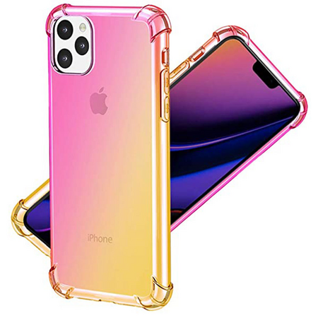 Чехол для iPhone 11 Pro Max Brosco HARDTPU Розово-золотой, изображение 2