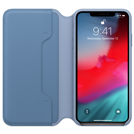 Чехол Apple для iPhone XS Max Leather Folio Cornflower (оригинал), изображение 2