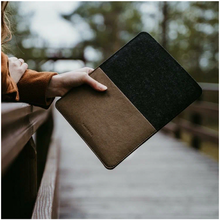 Чехол Oakywood Felt & Washpapa Sleeve для MacBook Pro 13" Антрацит, изображение 4
