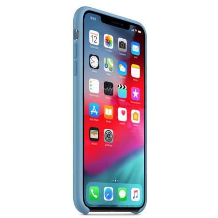 Чехол Apple для iPhone XS Max Silicone Case Cornflower (оригинал), изображение 3