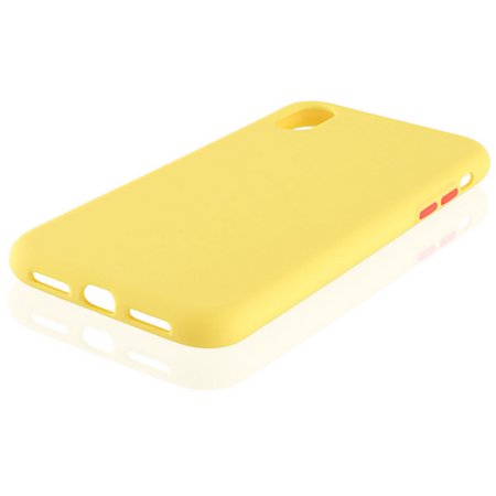 Чехол для iPhone XR Brosco Fresh Желто-красный, изображение 4