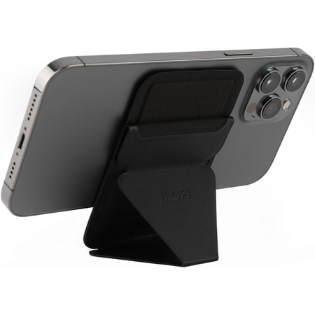 Подставка для iPhone 12 Moft Snap-On Black, Цвет: Black / Черный, изображение 3