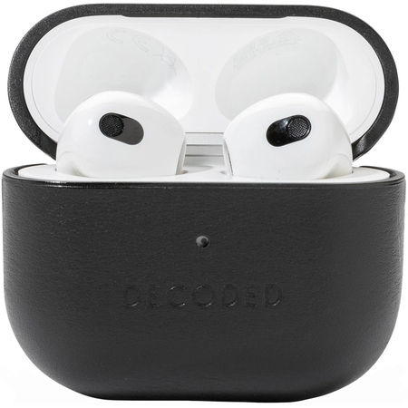 Защитный чехол для Airpods 3 Decoded Leather black, Цвет: Black / Черный