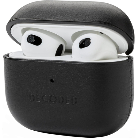 Защитный чехол для Airpods 3 Decoded Leather black, Цвет: Black / Черный, изображение 3