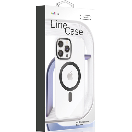 Чехол для iPhone 14 Pro VLP Line Case Black, Цвет: Black / Черный, изображение 3