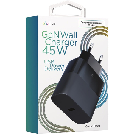 СЗУ VLP GaN 45W Black, Цвет: Black / Черный, изображение 2