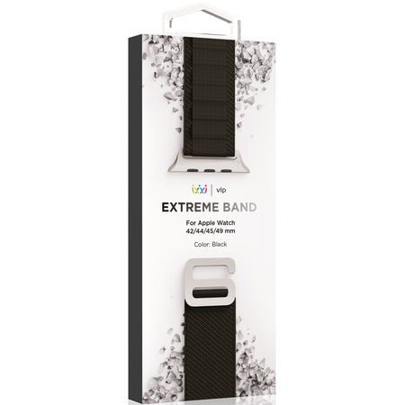 Ремешок нейлоновый Extreme Band VLP для Apple Watch 42/44/45/49mm черный, Цвет: Black / Черный, изображение 3