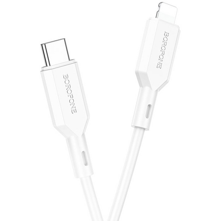Кабель USB-C to lightning Borofone BX70 White