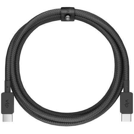 Кабель VLP Nylon USB C - USB C  2m Black, Цвет: Black / Черный