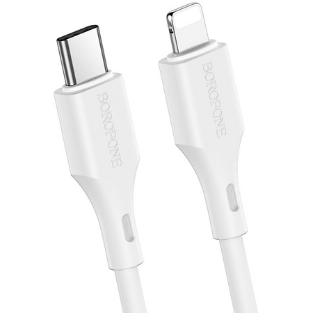 Кабель USB-C to lightning Borofone BX49 White, изображение 2