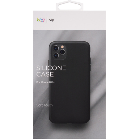 Чехол для iPhone 11 Pro VLP Silicone Сase Black, Цвет: Black / Черный, изображение 4