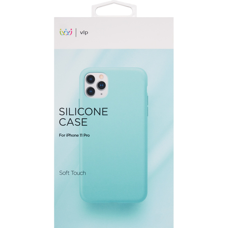 Чехол для iPhone 11 Pro VLP Silicone Сase Light Green, Цвет: Turquoise / Бирюзовый, изображение 4