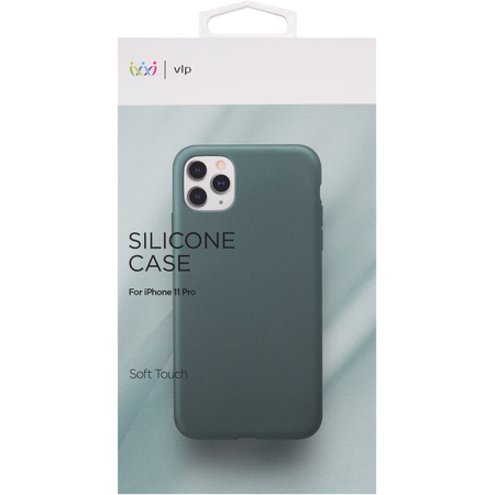 Чехол для iPhone 11 Pro VLP Silicone Сase Dark Green, Цвет: Dark green / Темно-зеленый, изображение 4