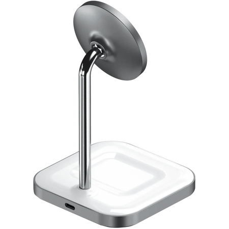 Беспроводное зарядное устройство Satechi Magnetic 2-in-1 ST-WMCS2M Grey, изображение 2