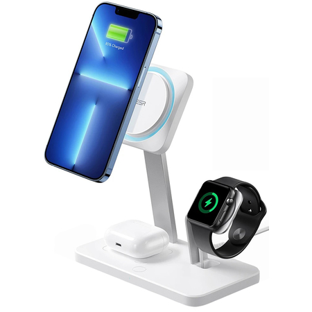 БЗУ ESR HALOLOCK 3IN1 CRYOBOOST MAGNETIC MAGSAFE WIRELESS CHARGER ARCTIC WHITE, изображение 5