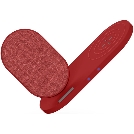Беспроводное зарядное устройство InterStep IS-TC-WCH2CDUOF-REDB201, Цвет: Red / Красный, изображение 2