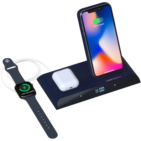 Внешний аккумулятор 10000мАч Interstep PB10DQi PRO док-станция Type-C PD синий, Цвет: Blue / Синий темный, изображение 3