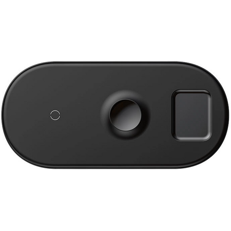 Беспроводное зарядное устройство Baseus, 3in1 Wireless Charger, 7.5W, Black, Цвет: Black / Черный