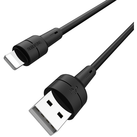 Кабель lightning Borofone BX30 Black, Цвет: Black / Черный, изображение 2
