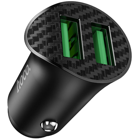 Автомобильное зарядное устройство HOCO Z39 2*USB/ 5V-9V-12V/ 1.5A-3A/ QC3.0/ 18W (черный), изображение 2