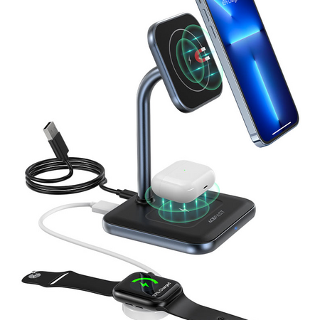 БЗУ ACEFAST E1 2in1 Grey, изображение 3