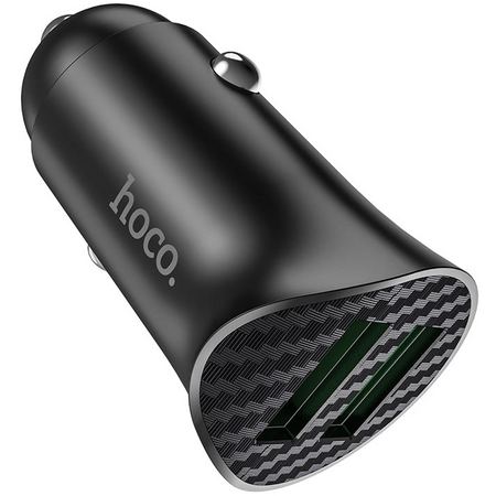Автомобильное зарядное устройство HOCO Z39 2*USB/ 5V-9V-12V/ 1.5A-3A/ QC3.0/ 18W (черный), изображение 3