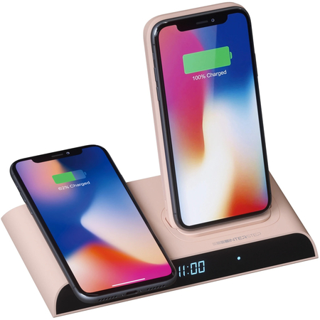 Внешний аккумулятор 10000мАч Interstep PB10DQi PRO док-станция Type-C PD розовый, Цвет: Розовый, изображение 4