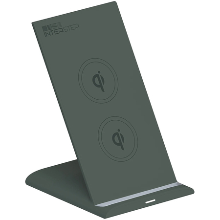 Беспроводная зарядка Interstep Qi WCH-2C Green