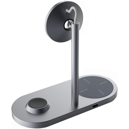 Беспроводное зарядное устройство Tech-Protect A22 3in1 Aluminium, изображение 4