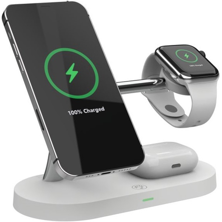 БЗУ TECH-PROTECT A14 3in1 White, Цвет: White / Белый, изображение 2