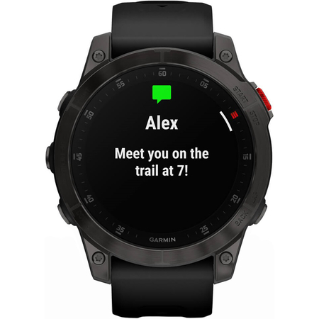 Garmin Epix Gen 2 Sapphire Edition Black Titanium with Black Band, Экран: 47, Цвет: Black / Черный, изображение 10