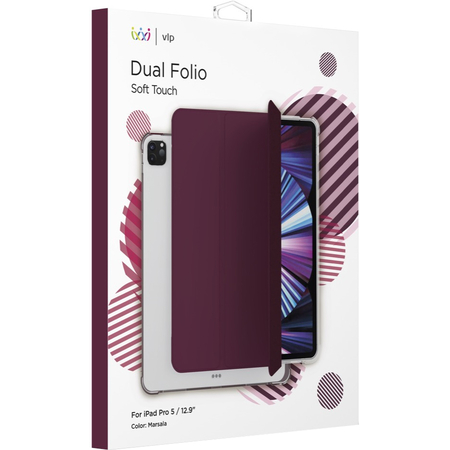 Чехол для iPad Pro 12.9" 2021 VLP Марсалла, Цвет: Marsala / Марсала, изображение 6