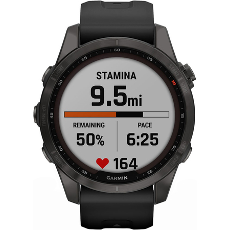Garmin Fenix 7S Sapphire Solar Carbon Gray, Экран: 42, Цвет: Carbon Gray, изображение 5