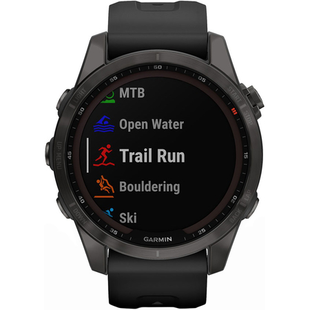 Garmin Fenix 7S Sapphire Solar Carbon Gray, Экран: 42, Цвет: Carbon Gray, изображение 6
