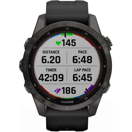 Garmin Fenix 7S Sapphire Solar Carbon Gray, Экран: 42, Цвет: Carbon Gray, изображение 8