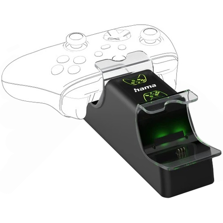 Hama EU Зарядная станция + 2 аккумулятора для 2-х геймпадов Series S/X, изображение 2