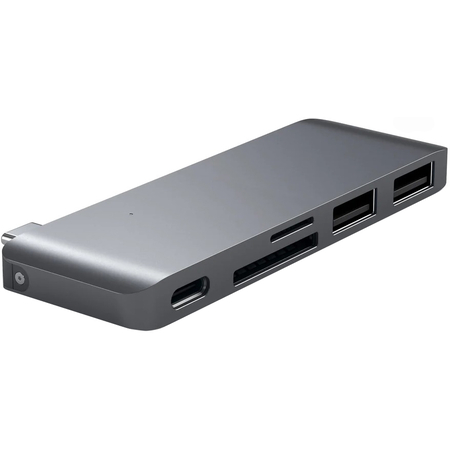 USB-хаб Satechi Type-C USB 3.0 Passthrough Hub Space Gray, изображение 2