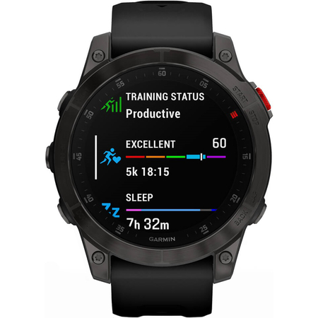 Garmin Epix Gen 2 Sapphire Edition Black Titanium with Black Band, Экран: 47, Цвет: Black / Черный, изображение 2